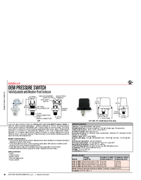 Thumbnail of document Brochure - A1F Low Cost OEM Pressure Switch
